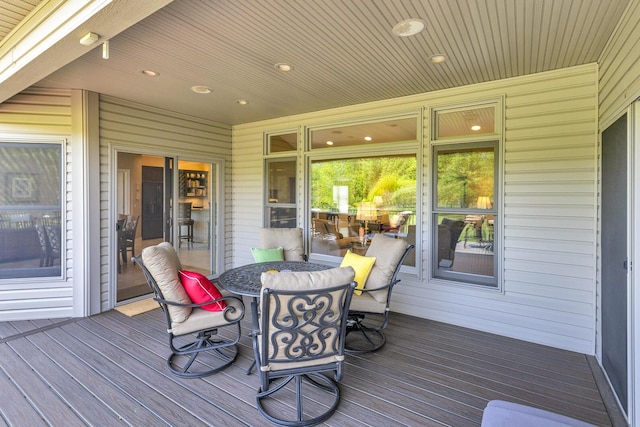 10575 Darrel Dr, Hanover, MI 49241 - view of wooden terrace