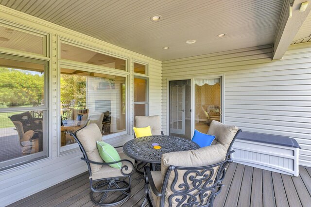 10575 Darrel Dr, Hanover, MI 49241 - view of wooden deck