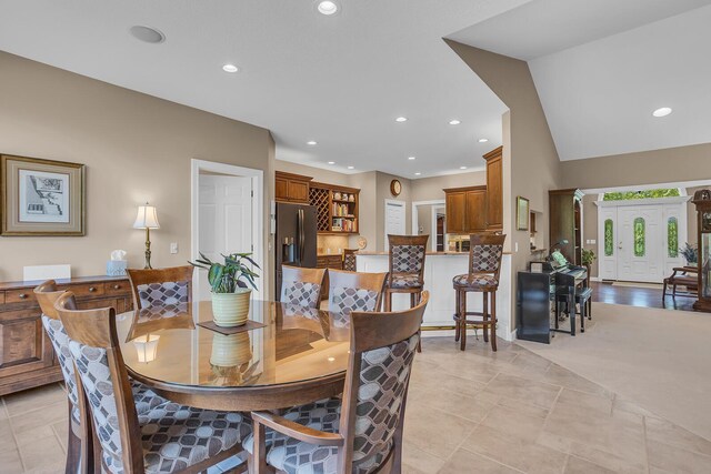 10575 Darrel Dr, Hanover, MI 49241 - dining space featuring recessed lighting and light tile patterned floors