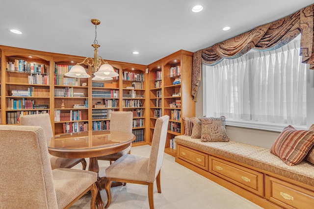 10575 Darrel Dr, Hanover, MI 49241 - office area with light colored carpet and recessed lighting