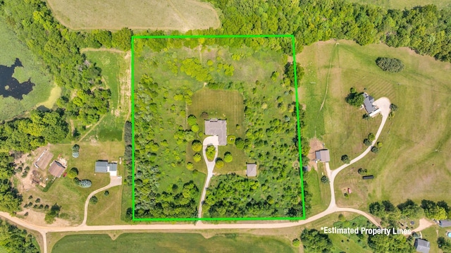 10575 Darrel Dr, Hanover, MI 49241 - view of property location featuring property boundaries highlighted