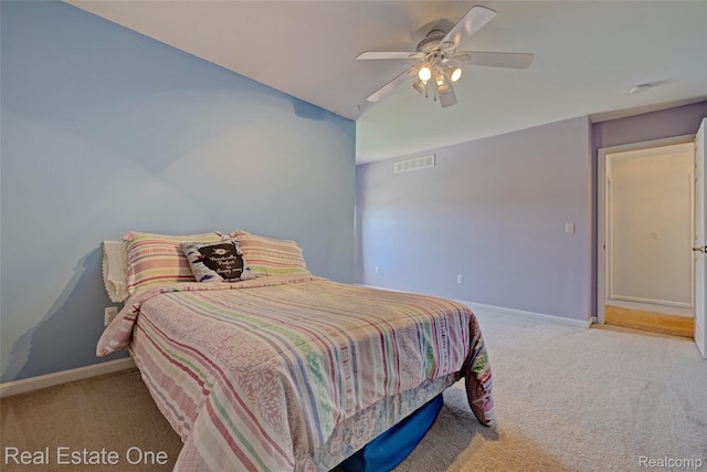 2338 Malena Ln, Oxford, MI 48371 - bedroom with carpet flooring, baseboards, and a ceiling fan