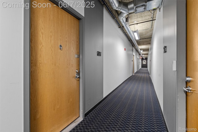 100 W 5th St Unit 504, Royal Oak, MI 48067 - hallway with carpet flooring