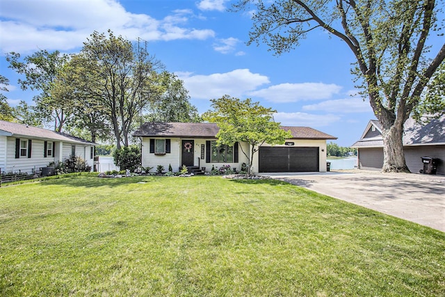 681 Gilead Shores Dr, Bronson, MI 49028 - view of front of house featuring concrete driveway and an attached garage