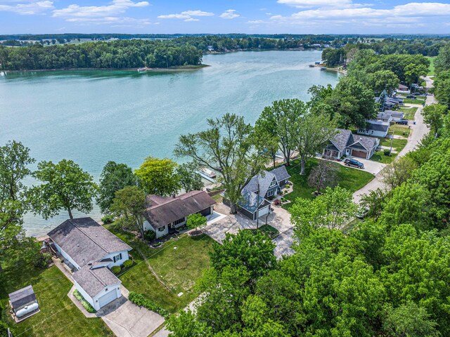 681 Gilead Shores Dr, Bronson, MI 49028 - aerial perspective of suburban area with a nearby body of water