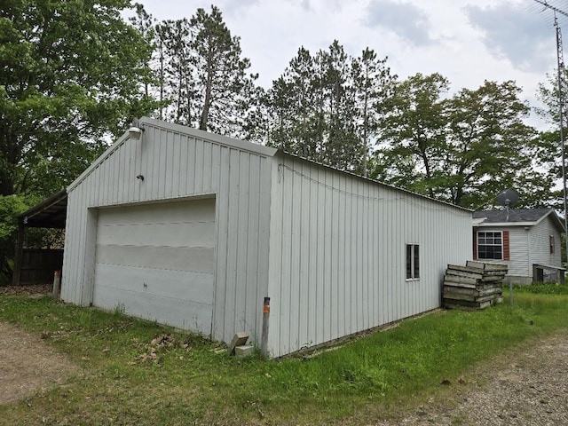 6063 Truman Rd, Barryton, MI 49305 - garage featuring a detached garage