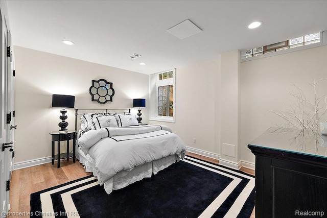 364 Chesterfield Ave, Birmingham, MI 48009 - bedroom featuring wood finished floors, recessed lighting, and baseboards