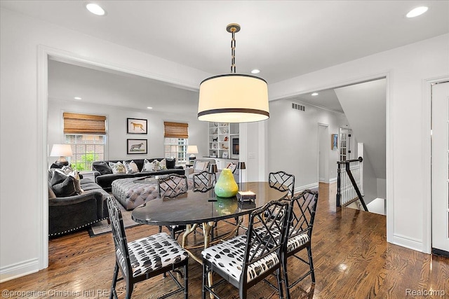 364 Chesterfield Ave, Birmingham, MI 48009 - dining room featuring recessed lighting, wood finished floors, and baseboards