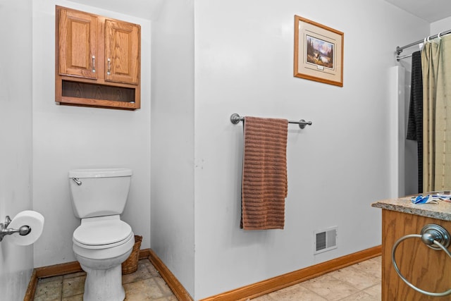 1687 Dimmers Rd, Reading, MI 49274 - bathroom with toilet and a shower with curtain
