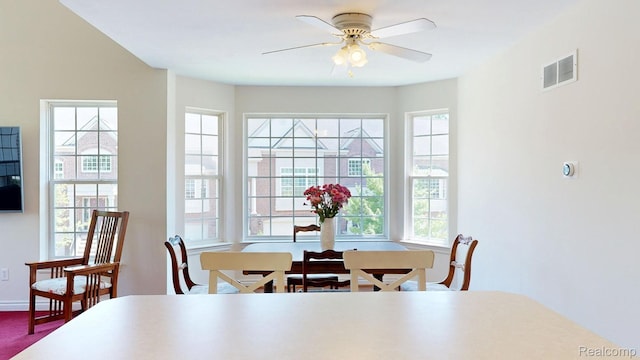 71 Grandview Cir, White Lake, MI 48386 - dining room with ceiling fan