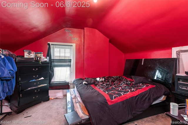 1475 Atkinson St, Detroit, MI 48206 - carpeted bedroom with vaulted ceiling