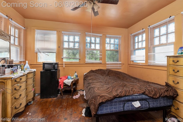 1475 Atkinson St, Detroit, MI 48206 - bedroom featuring hardwood / wood-style flooring and a ceiling fan