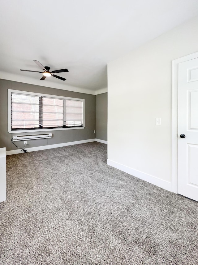 20215 Damman St, Harper Woods, MI 48225 - unfurnished room with carpet floors, ceiling fan, and plenty of natural light
