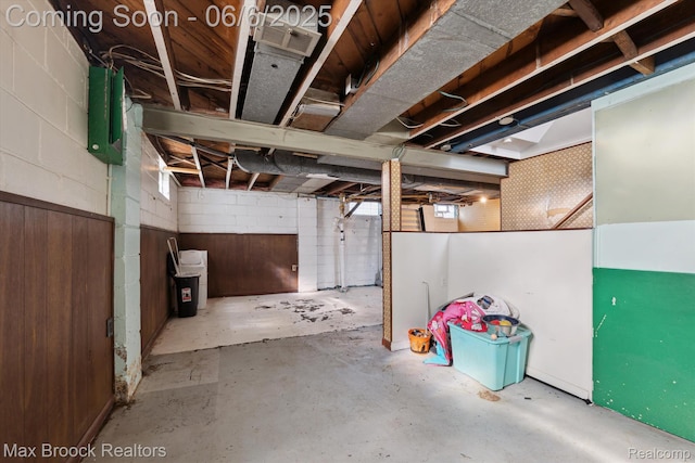 21426 Syracuse Ave, Warren, MI 48091 - unfinished basement with concrete block wall