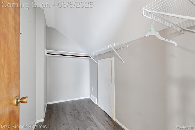 21426 Syracuse Ave, Warren, MI 48091 - spacious closet featuring wood finished floors and lofted ceiling