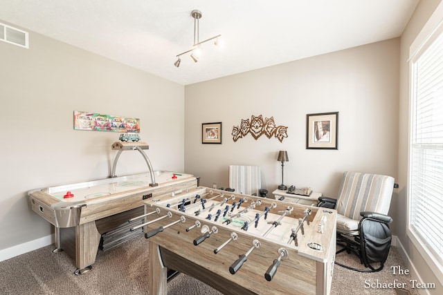 12150 Apple Cart Ln, Lowell, MI 49331 - game room featuring carpet, healthy amount of natural light, and baseboards