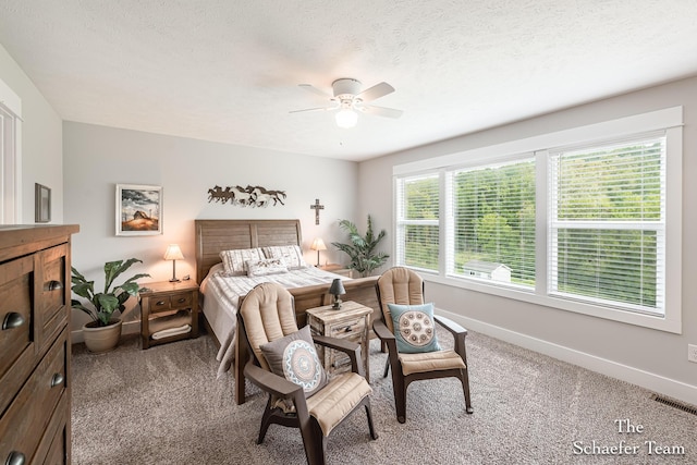 12150 Apple Cart Ln, Lowell, MI 49331 - bedroom featuring carpet floors, baseboards, and ceiling fan
