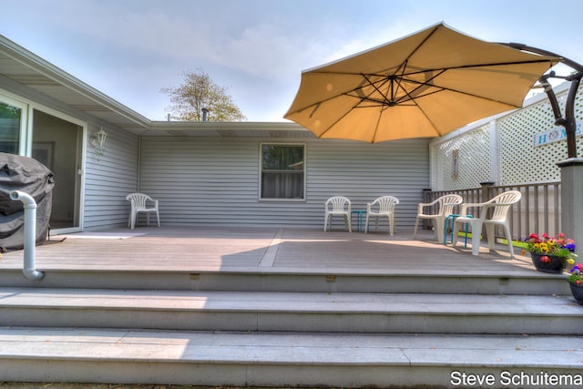 19151 Pine Grove Ct, Spring Lake, MI 49456 - view of wooden terrace