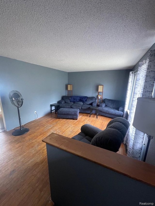 8415 Cappy Ln, Swartz Creek, MI 48473 - living room with wood finished floors and a textured ceiling