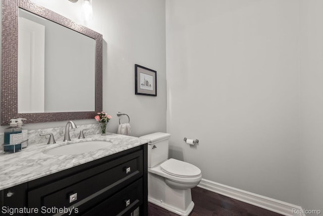1641 Traceky, Rochester Hills, MI 48306 - half bathroom with vanity and wood finished floors