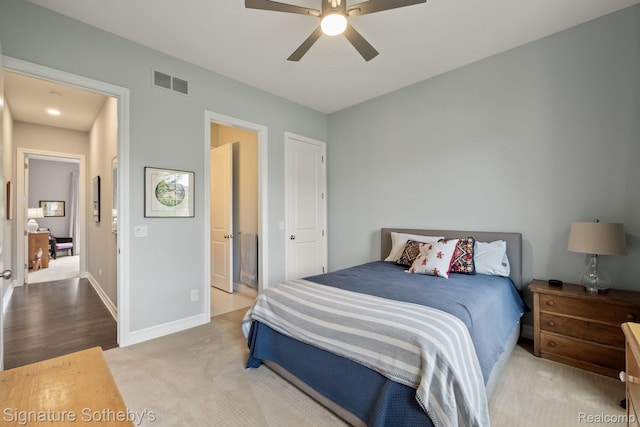 1641 Traceky, Rochester Hills, MI 48306 - carpeted bedroom featuring baseboards and a ceiling fan