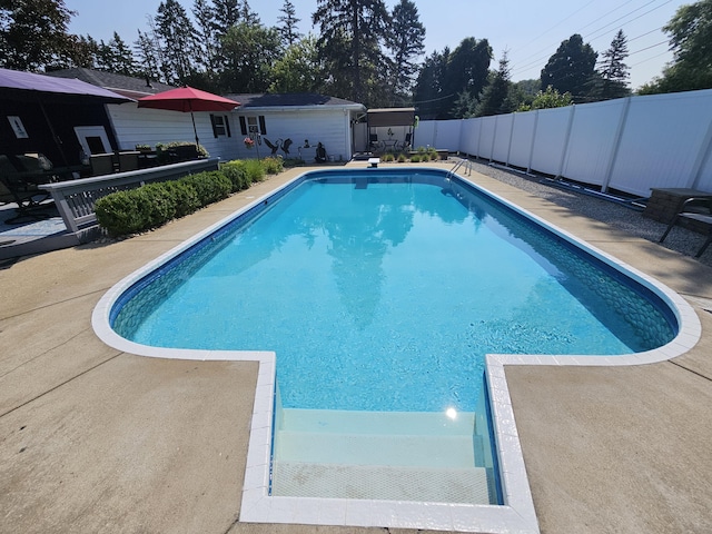 3210 Niles Buchanan Rd, Buchanan, MI 49107 - view of pool with a fenced backyard and a patio area