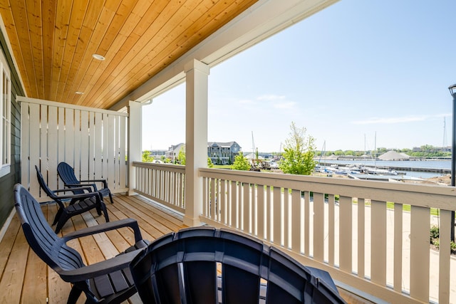 917 Harbor Dr E, Saint Joseph, MI 49085 - wooden deck featuring a water view
