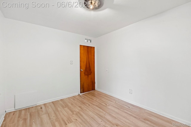 23808 Beierman Ave, Warren, MI 48091 - spare room featuring light wood-type flooring and baseboards