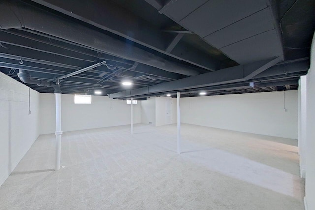2113 12th St, Wyandotte, MI 48192 - below grade area featuring carpet floors