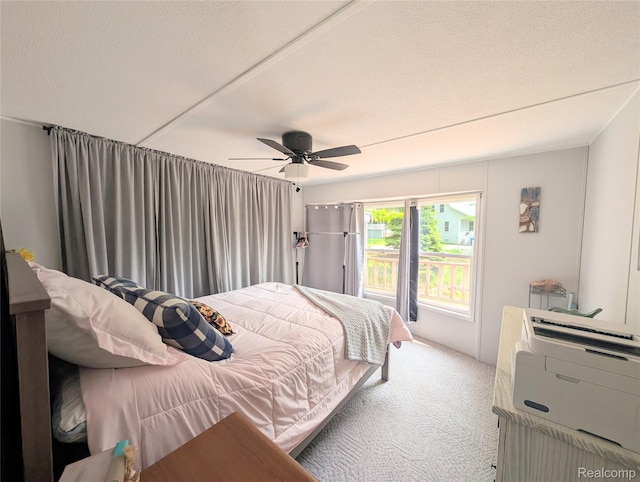 3730 Pinelands Rd, Gladwin, MI 48624 - bedroom with carpet flooring and ceiling fan