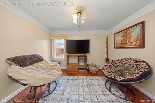 11322 Leverne, Redford, MI 48239 - living area with wood finished floors and baseboards