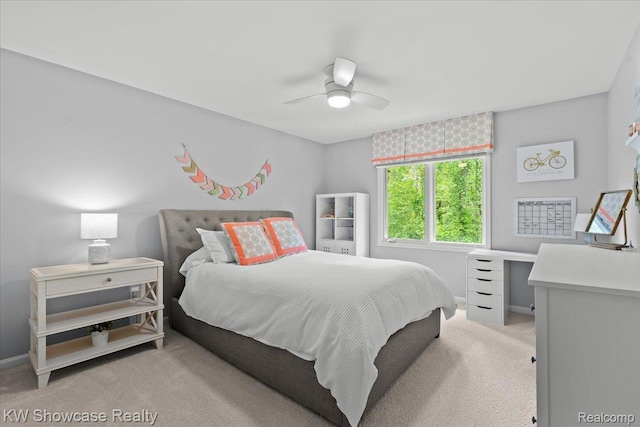 1307 Trillium Ct, Wixom, MI 48393 - bedroom with light carpet and ceiling fan