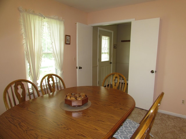 9920 Camridge Ct, South Lyon, MI 48178 - carpeted dining space featuring baseboards