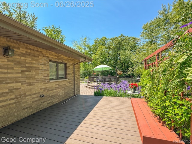 30239 Hickory Ln, Franklin, MI 48025 - view of wooden deck