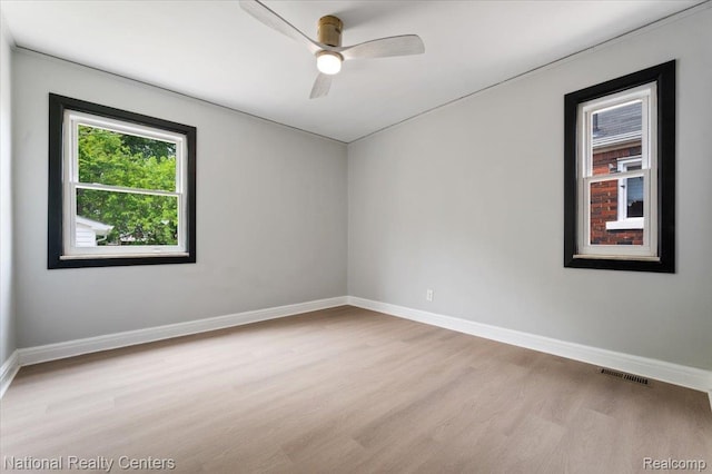 17169 Griggs St, Detroit, MI 48221 - unfurnished room featuring wood finished floors, baseboards, and ceiling fan