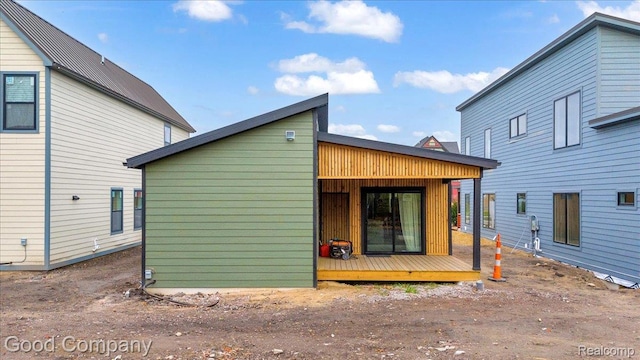 2819 16th St, Detroit, MI 48216 - view of side of property with a wooden deck