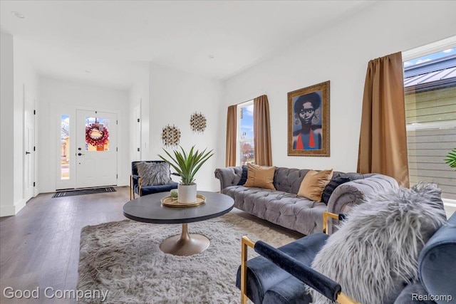 2827 16th St, Detroit, MI 48216 - living room with plenty of natural light and wood finished floors