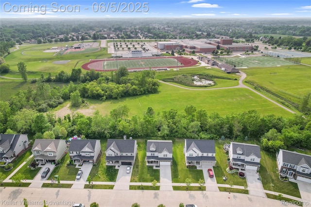 861 N Mill St, South Lyon, MI 48178 - aerial view of residential area