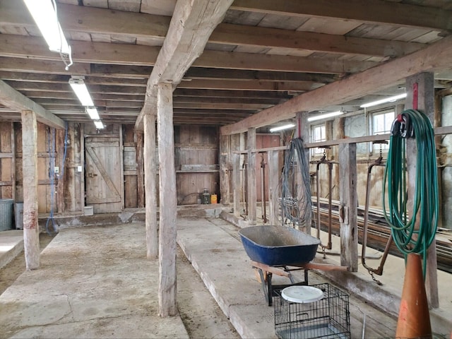 855 E Hansen Rd, Scottville, MI 49454 - view of basement