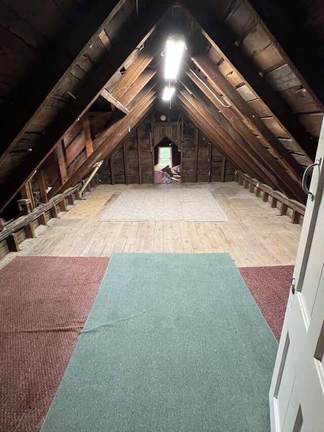 855 E Hansen Rd, Scottville, MI 49454 - view of unfinished attic