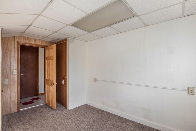707 Maple St, Big Rapids, MI 49307 - carpeted spare room featuring a drop ceiling