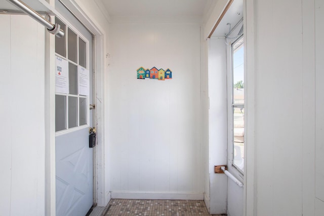 707 Maple St, Big Rapids, MI 49307 - hallway featuring baseboards