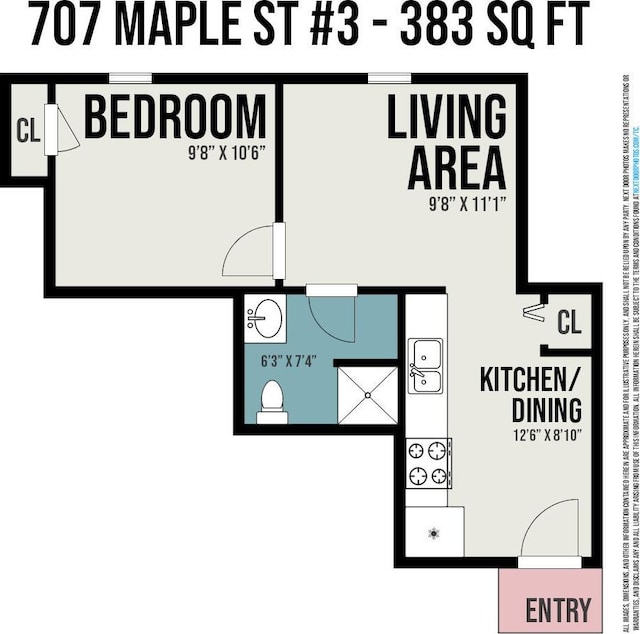 707 Maple St, Big Rapids, MI 49307 - floor plan / room layout