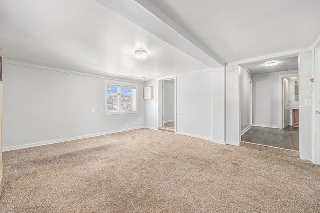 707 Maple St, Big Rapids, MI 49307 - empty room featuring carpet and baseboards