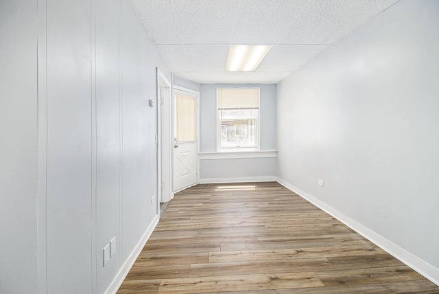707 Maple St, Big Rapids, MI 49307 - empty room with wood finished floors and baseboards