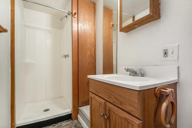 707 Maple St, Big Rapids, MI 49307 - full bath featuring a shower stall and vanity