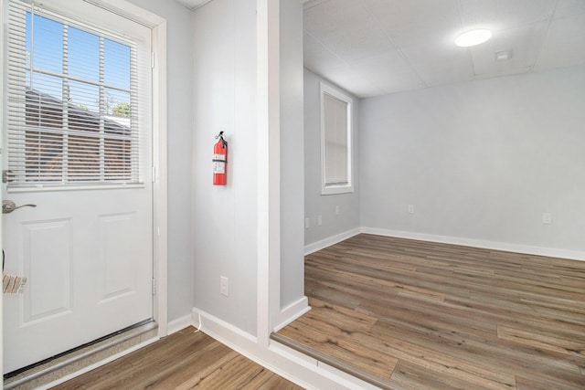 707 Maple St, Big Rapids, MI 49307 - foyer featuring wood finished floors and baseboards
