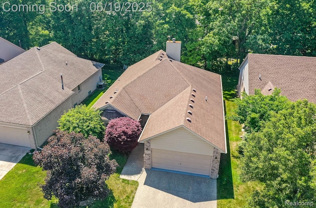 43221 Pointe Dr Unit 57, Clinton Township, MI 48038 - view from above of property