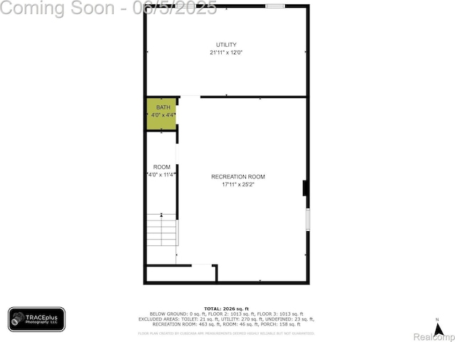 1285 Ruffner Ave, Birmingham, MI 48009 - home floor plan
