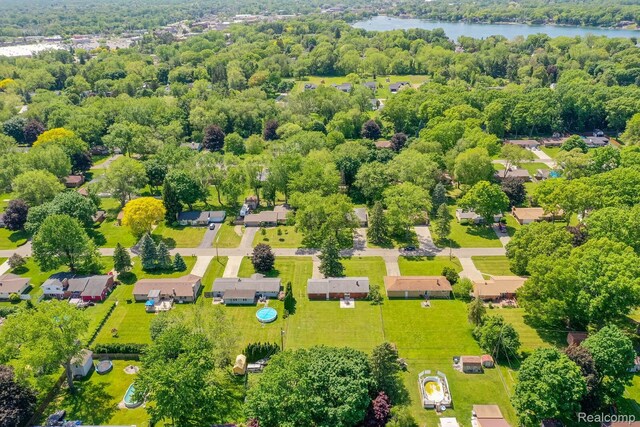 1312 N Bielby St, Waterford, MI 48328 - aerial view of a nearby body of water